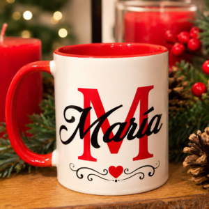 Taza Blanca Interior de Color 11 oz.